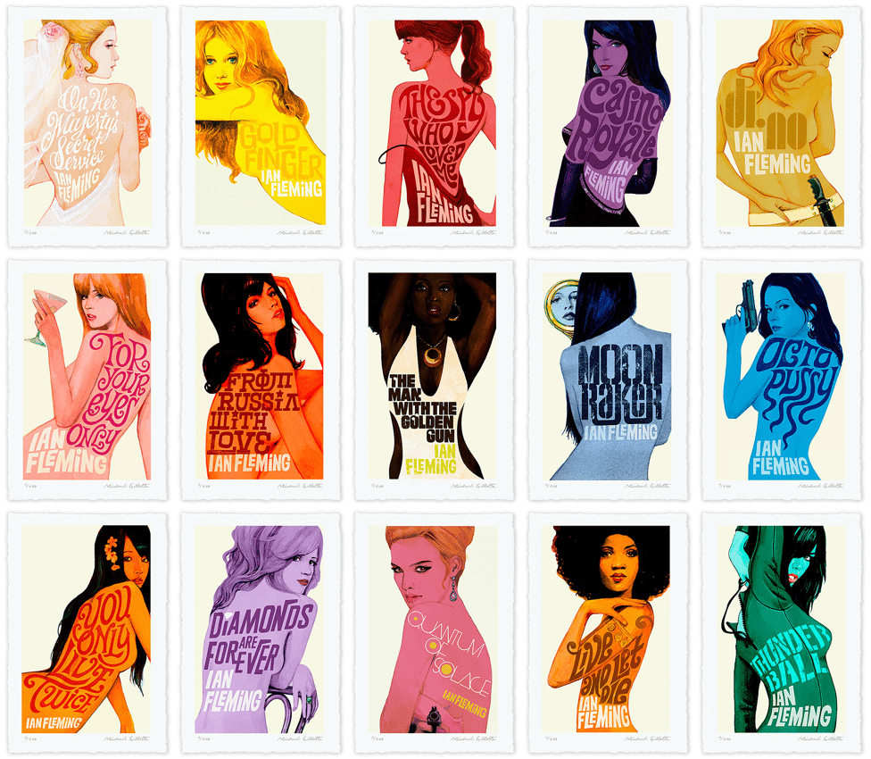 James Bond Book Cover Boxed Set- Prototype Shown