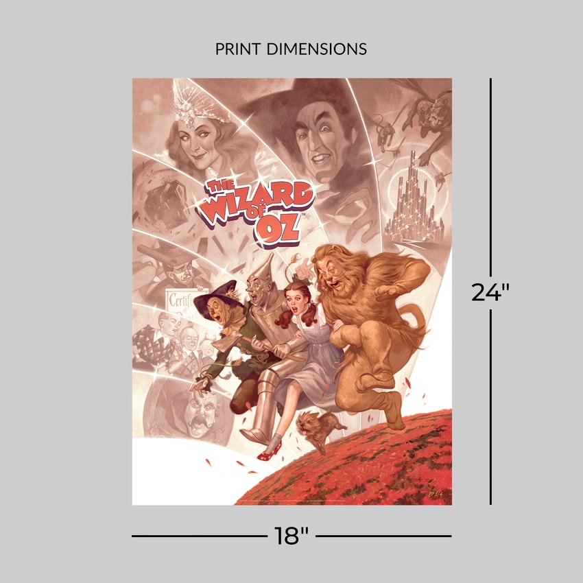 The Wizard of Oz The Wizard of Oz (No Place Like Home Variant) Movie Poster  Exclusive Edition  View 2