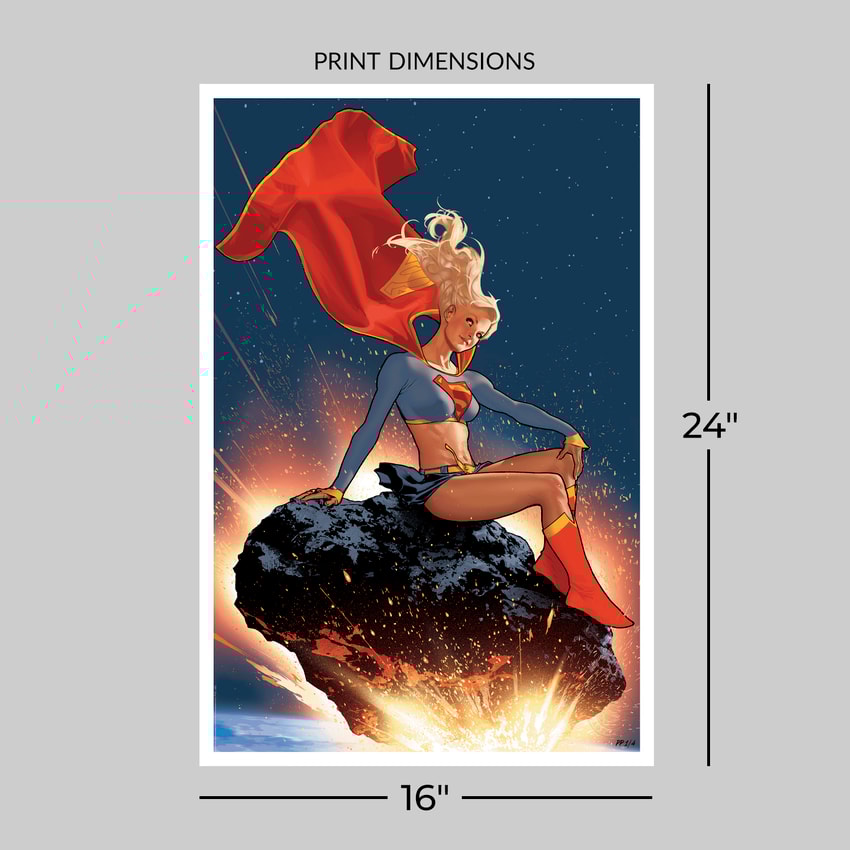 Supergirl Fine Art Print by Adam Hughes