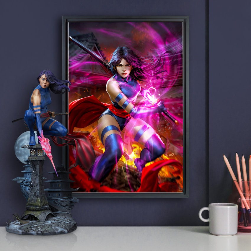 Marvel Psylocke Art Print  Exclusive Edition  View 1