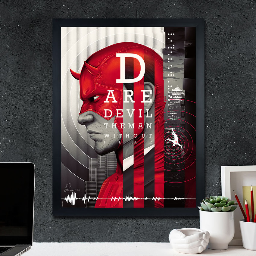 Marvel Daredevil: The Man Without Fear Art Print  Exclusive Edition  View 1