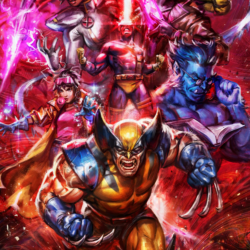 Marvel The X-Men vs Magneto (Holofoil Variant) Art Print  Exclusive Edition  View 4