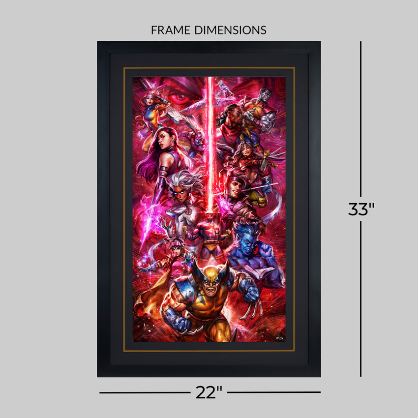 Marvel The X-Men vs Magneto (Holofoil Variant) Art Print  Exclusive Edition  View 2