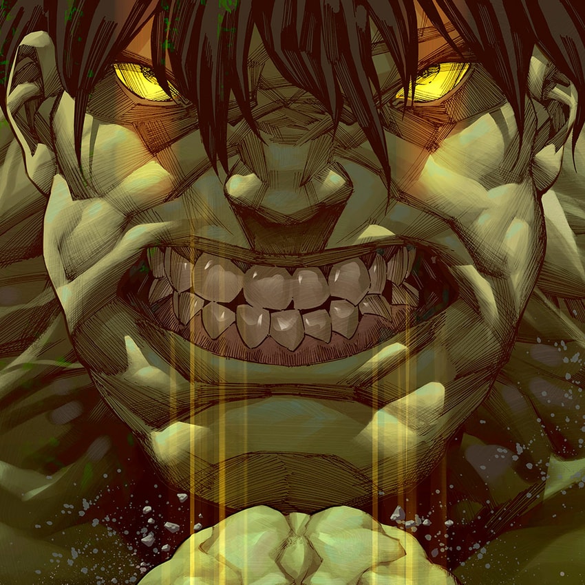 Marvel The Incredible Hulk Art Print  Exclusive Edition  View 2
