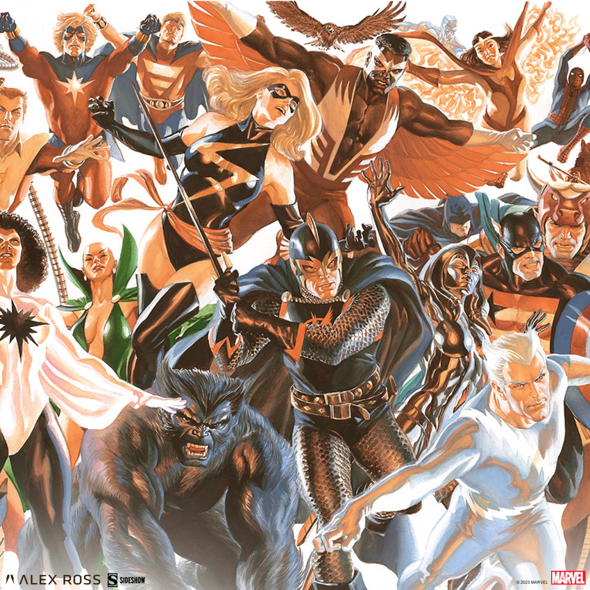 The Avengers: 60th Anniversary Tribute Fine Art Print by Alex Ross