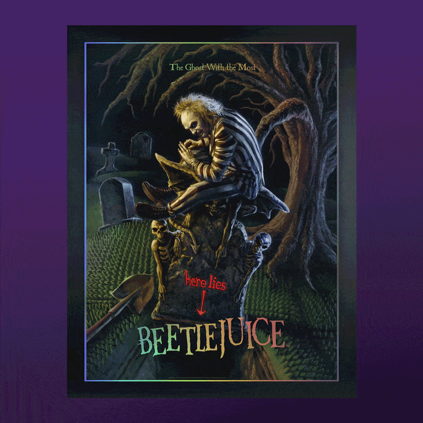 Beetlejuice Beetlejuice: The Ghost with the Most (Holofoil Variant) Movie Poster  View 1