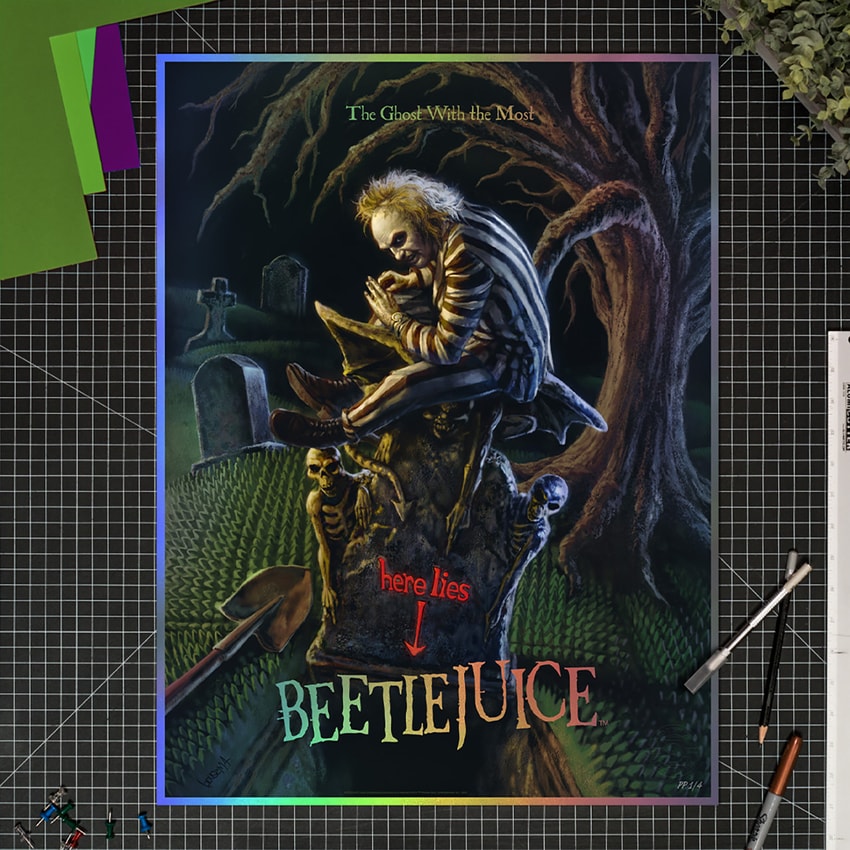 Beetlejuice Beetlejuice: The Ghost with the Most (Holofoil Variant) Movie Poster  View 3