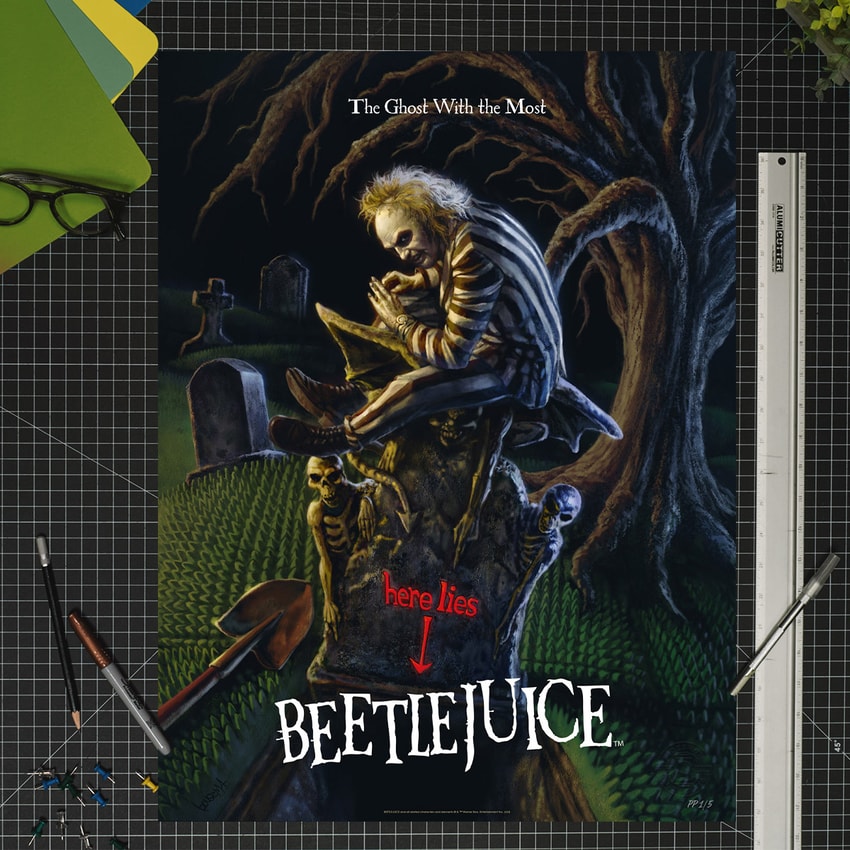 Beetlejuice Beetlejuice: The Ghost With the Most Movie Poster  Exclusive Edition  View 1