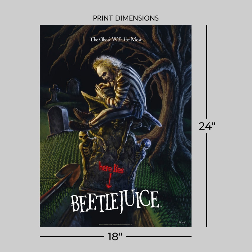 Beetlejuice Beetlejuice: The Ghost With the Most Movie Poster  Exclusive Edition  View 2
