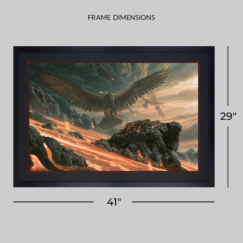 The Lord of the Rings Salvation at Mt. Doom: Here at the End of All Things Art Print  View 2