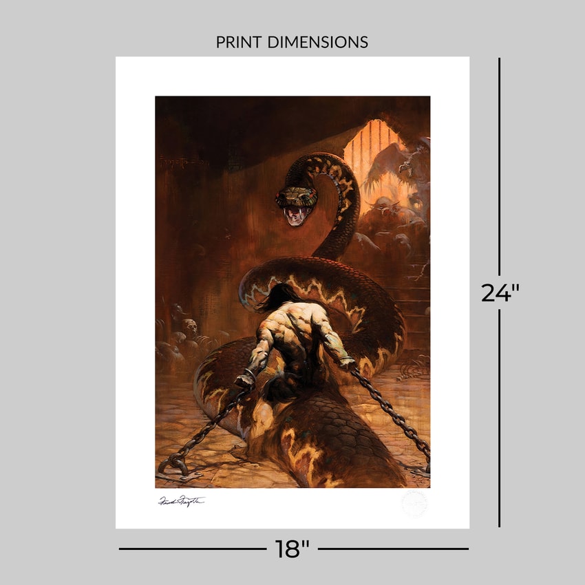 Chained Fine Art Print by Frank Frazetta | Sideshow Collectibles