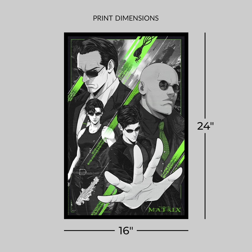 The Matrix: Free Your Mind Fine Art Print by Jhony Caballero