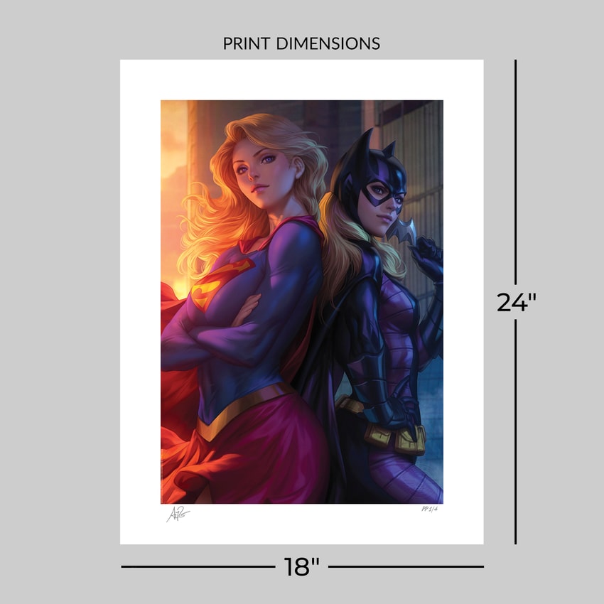 DC Comics Supergirl™ & Batgirl™ Art Print  Exclusive Edition  View 2