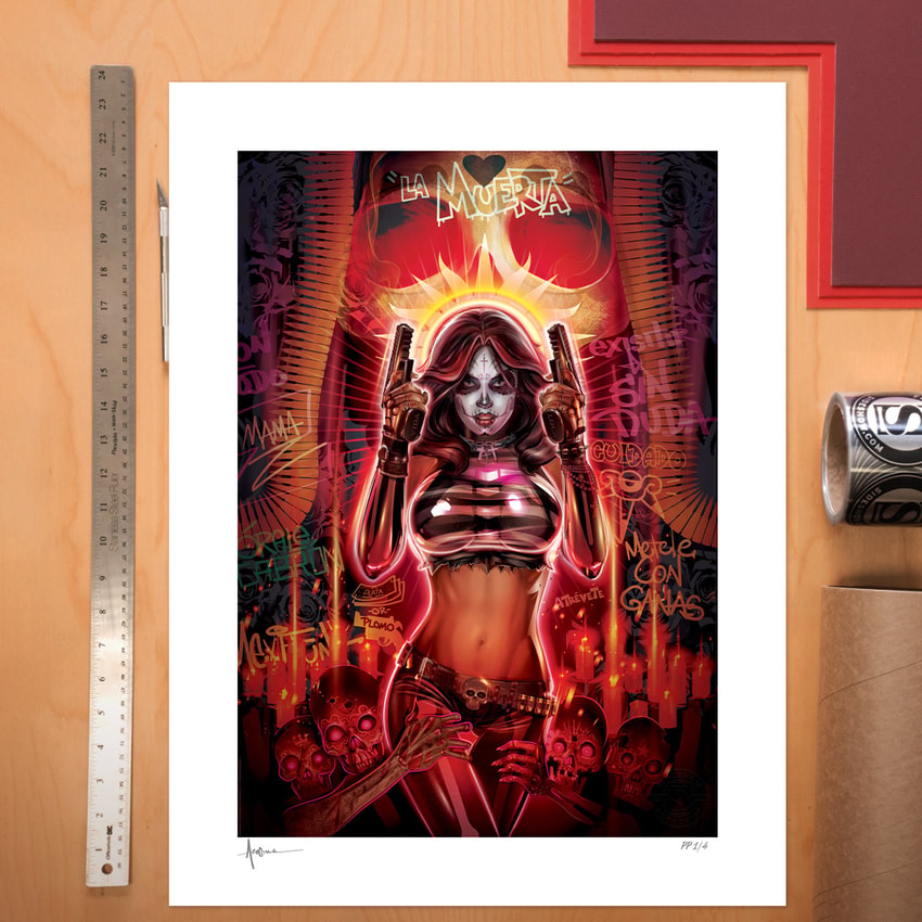 Coffin Comics La Muerta: Día De Los Muertos Art Print  Exclusive Edition  View 1