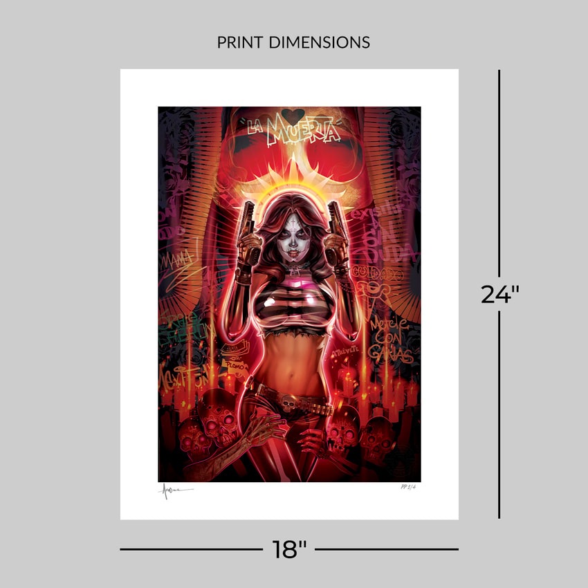 Coffin Comics La Muerta: Día De Los Muertos Art Print  Exclusive Edition  View 2