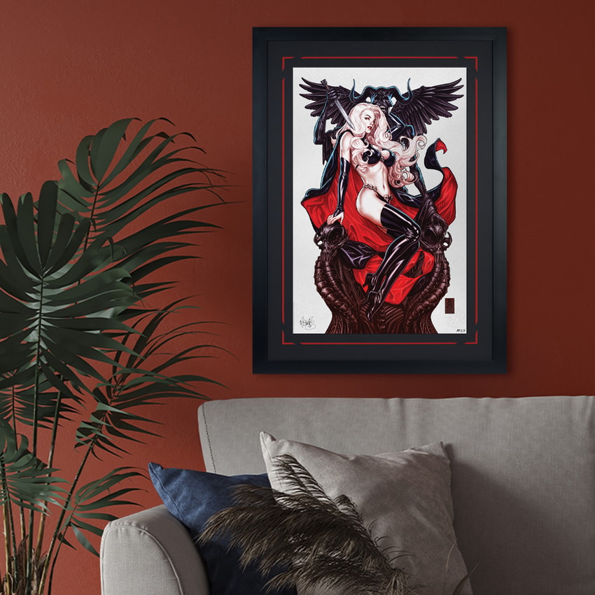 Coffin Comics Lady Death: Blasphemy Anthem Art Print  Exclusive Edition  View 1