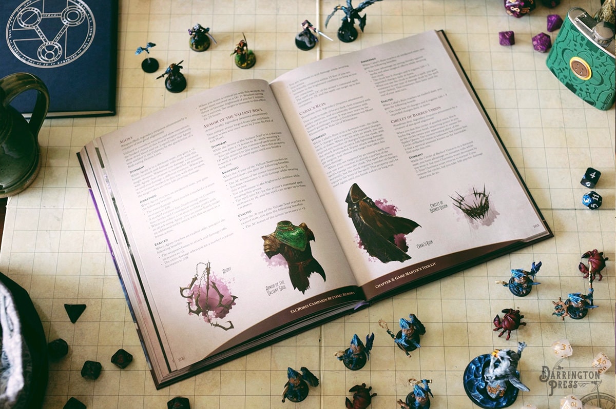 Critical Role Tal’Dorei Campaign Setting Reborn Book - Prototype Shown View 3