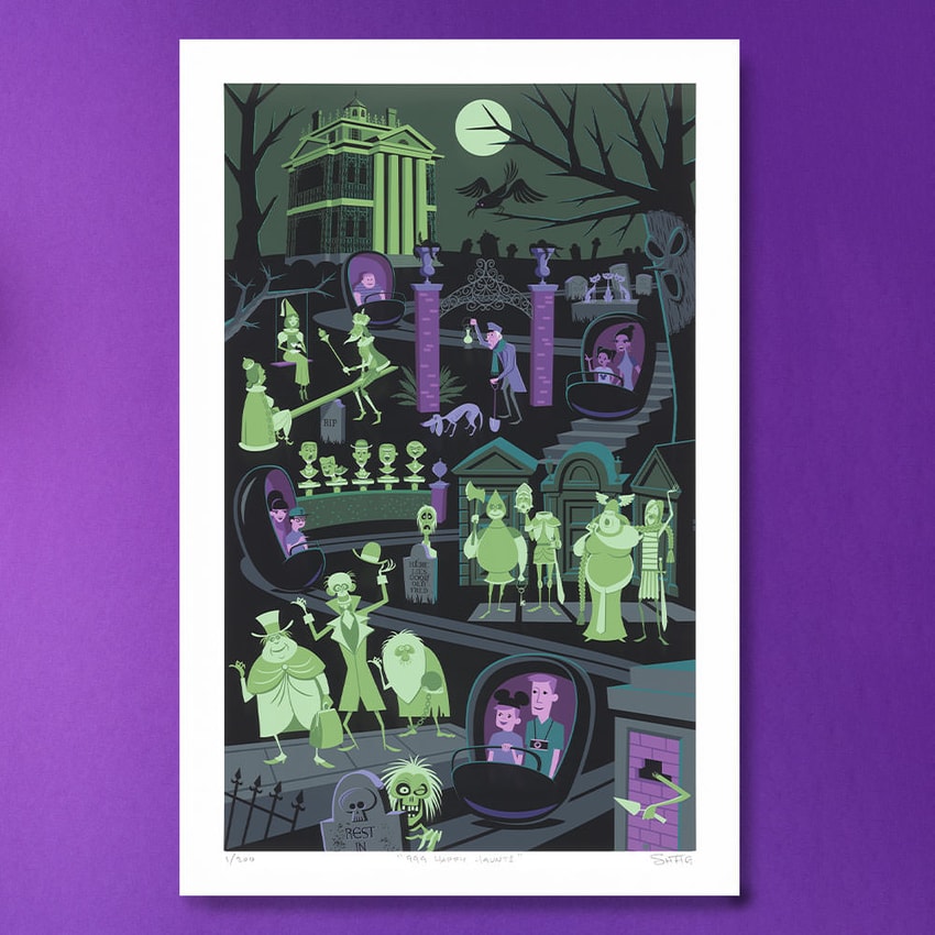 Haunted Mansion 全6デザイン巾着セット Haunted Mansion 全6デザイン巾着セット Haunted Mansion 全6デザイン