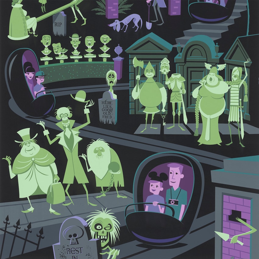 Disney 999 Happy Haunts Art Print  View 4