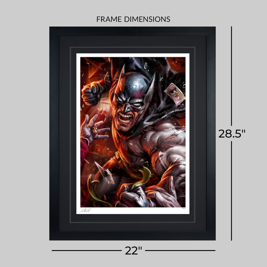Sideshow DC Comics impression - Art Print Batman vs The Joker 46 x 61 cm - non encadrée Figurine