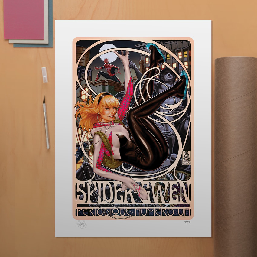 Marvel Spider-Gwen: Périodique Numéro Un Art Print  Exclusive Edition  View 1