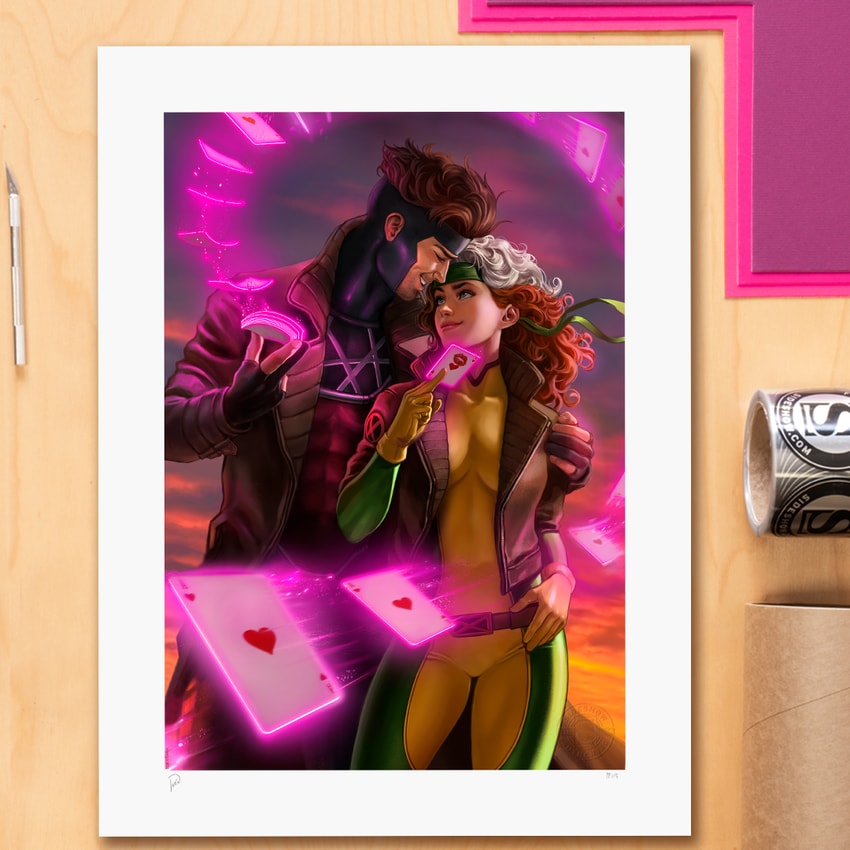 rogue and gambit iphone wallpaper