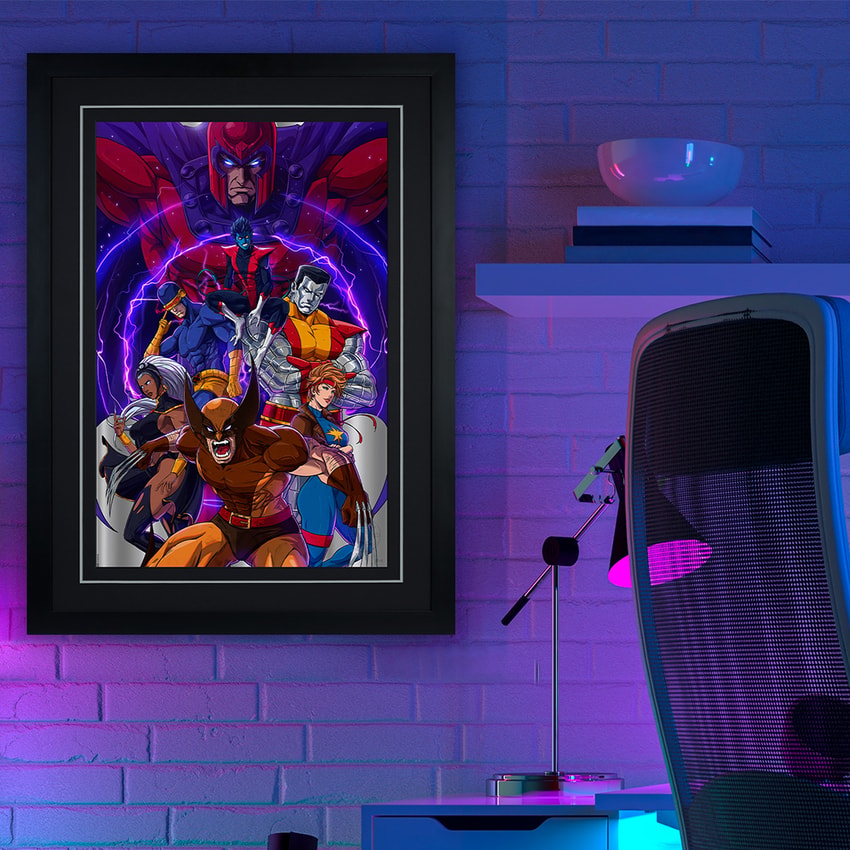 Marvel The Uncanny X-Men Silver Foil Variant Art Print  Exclusive Edition  View 1
