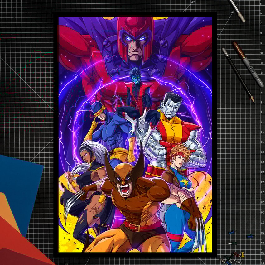 The Uncanny X-Men Fine Art Print by Jhony Caballero
