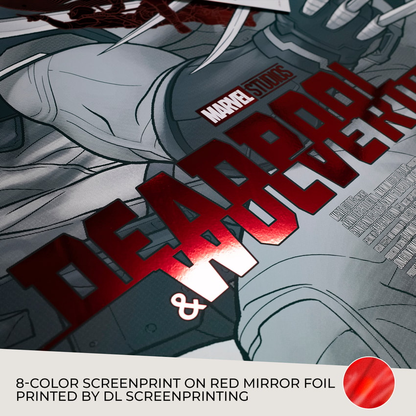 Marvel Deadpool & Wolverine: LFG (Black, White & Red All Over) Movie Poster  Exclusive Edition  View 6