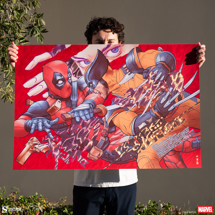 Marvel Deadpool & Wolverine: LFG (Golden Desert Eagle) Movie Poster  Exclusive Edition  View 3