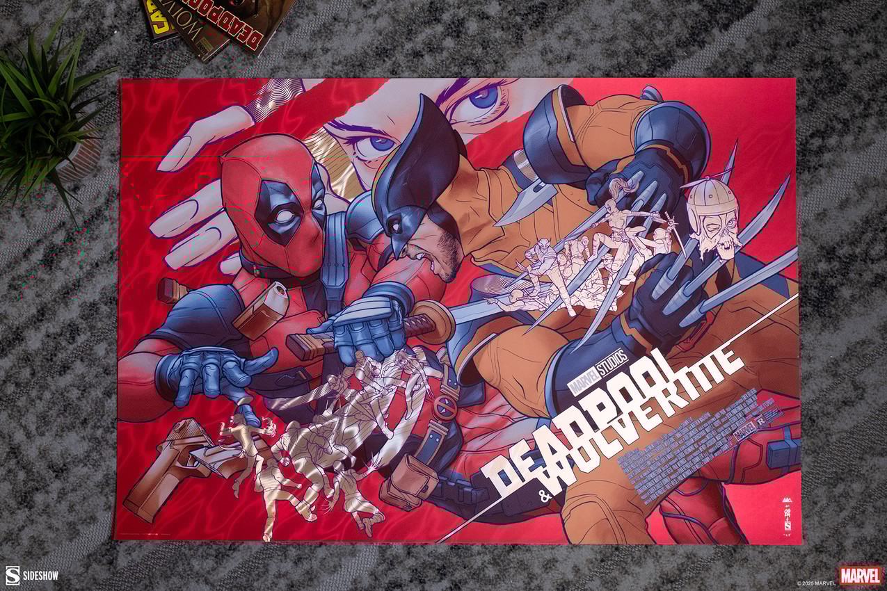 Deadpool & Wolverine: LGF (Golden Desert Eagle) Movie Poster by