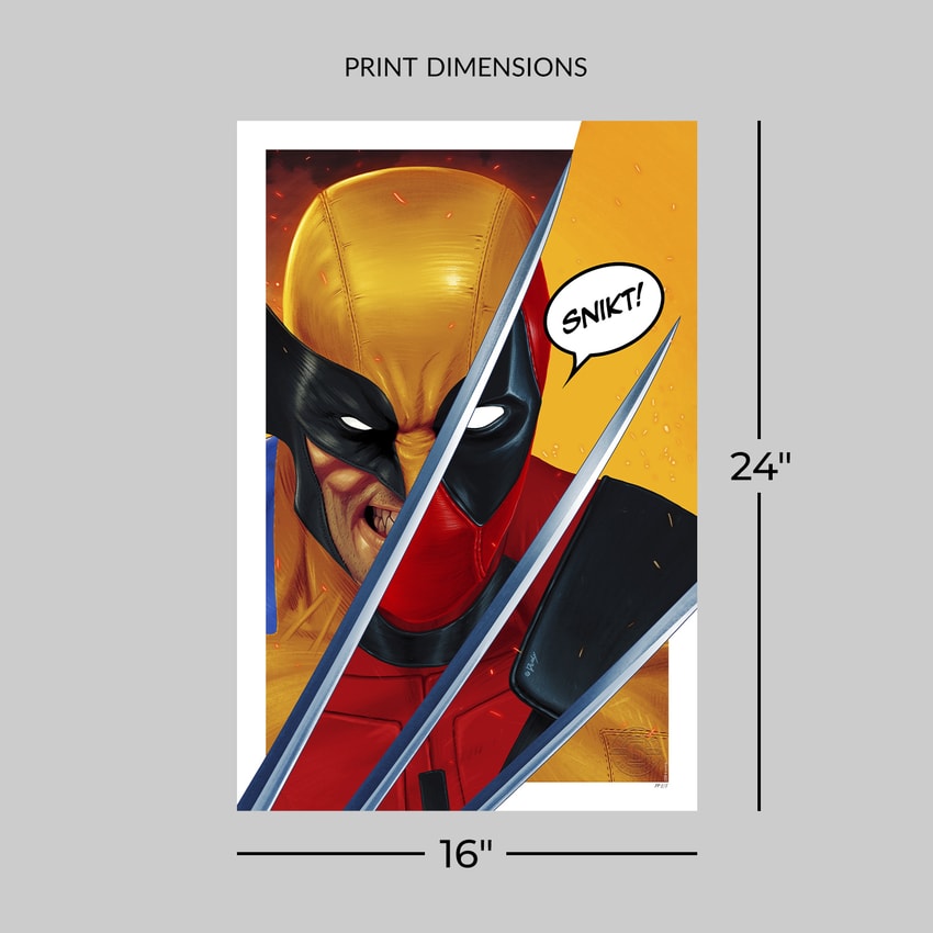 Wolverine vs Deadpool Fine Art Print by Doaly | Sideshow Collectibles