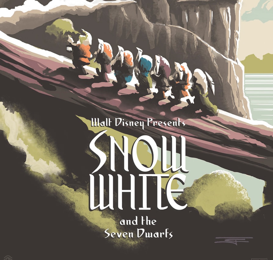 Disney Snow White and the Seven Dwarfs Art Print  View 5