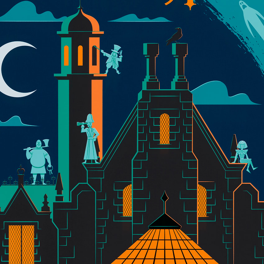 Disney Magic Kingdom's Haunted Mansion Art Print  View 3