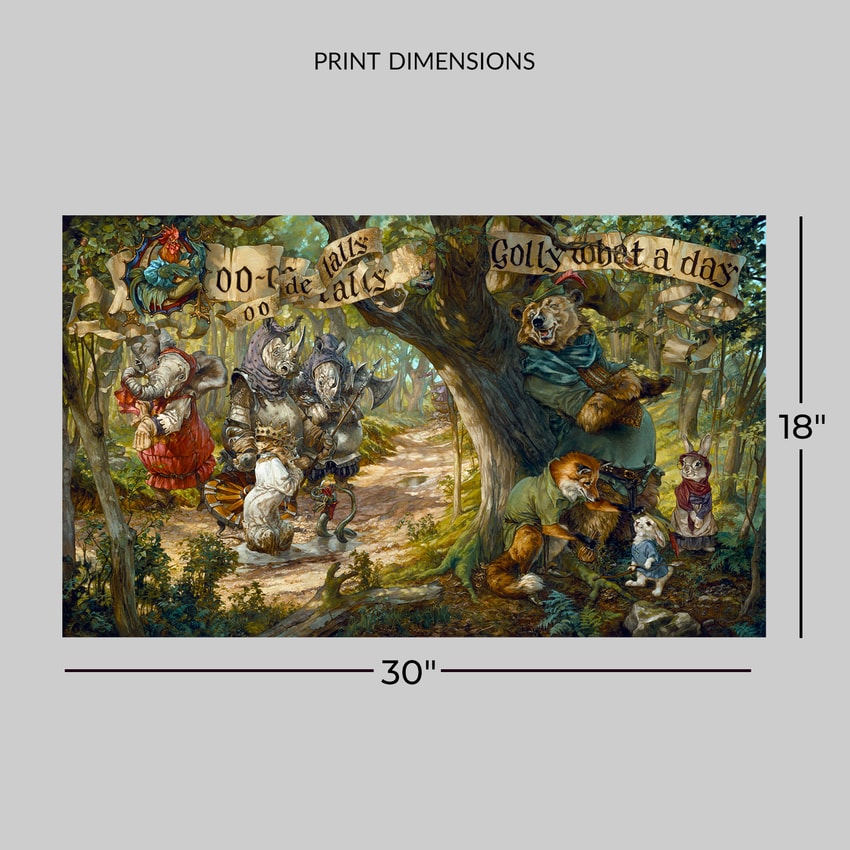Disney Oo-de-Lally (Signed & Numbered Edition) Art Print  View 2