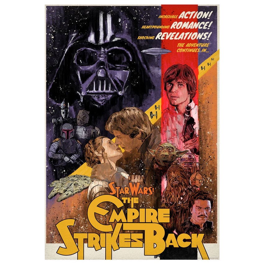 Star Wars: The Original Trilogy Set Art Print by ACME