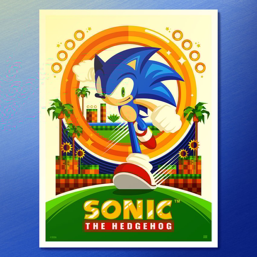 Sonic Art Print by Moor-Art Gallery | Sideshow Collectibles