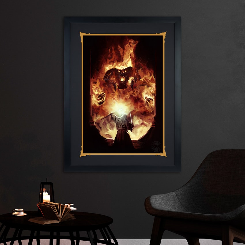 The Lord of the Rings The Flame of Anor Art Print  Exclusive Edition  View 1