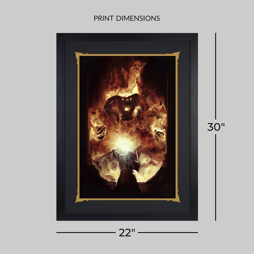 The Lord of the Rings The Flame of Anor Art Print  Exclusive Edition  View 2
