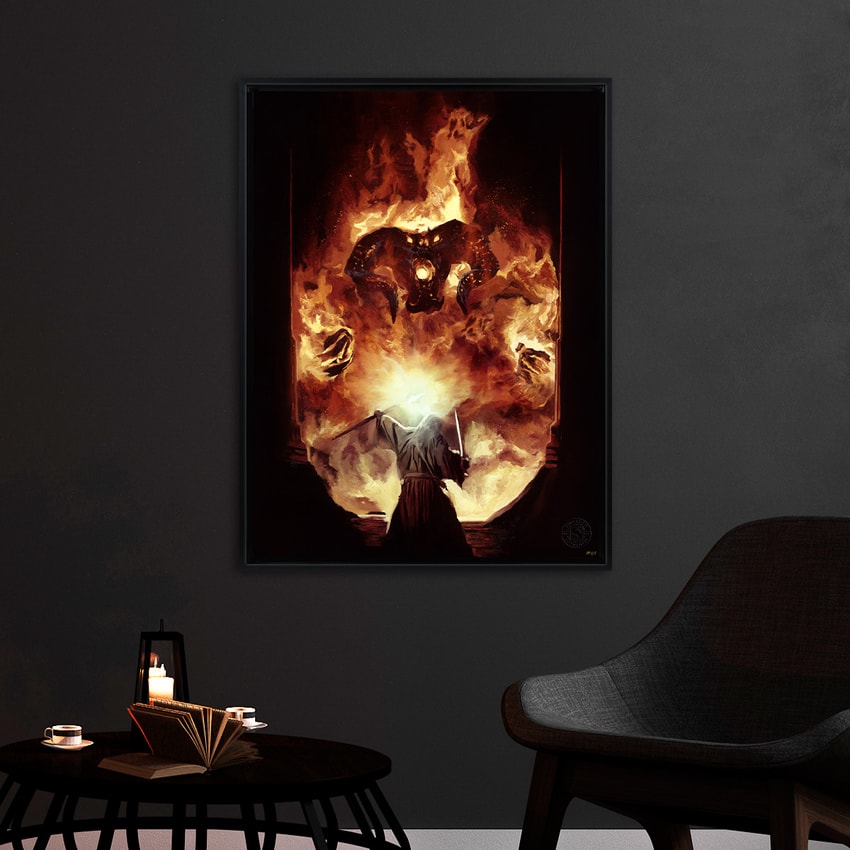 The Lord of the Rings The Flame of Anor Art Print  Exclusive Edition  View 1
