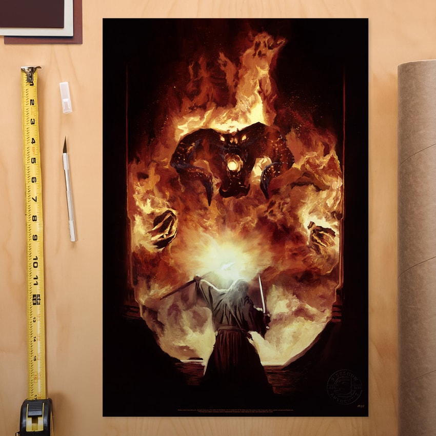 The Lord of the Rings The Flame of Anor Art Print  Exclusive Edition  View 1
