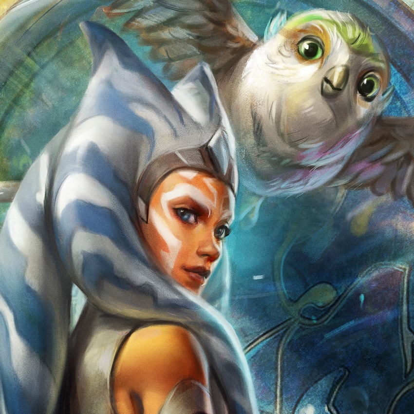 Ahsoka Tano™ and Morai™: Old Friends Fine Art Print by Ian MacDonald