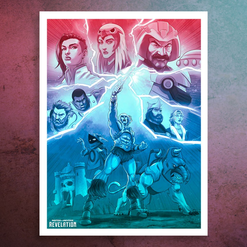 Masters of the Universe Revelation: Heroes Variant Art Print  View 1