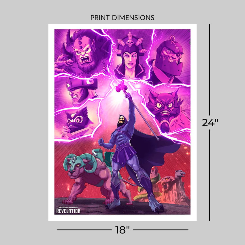Masters of the Universe Revelation: Villains Art Print  View 2