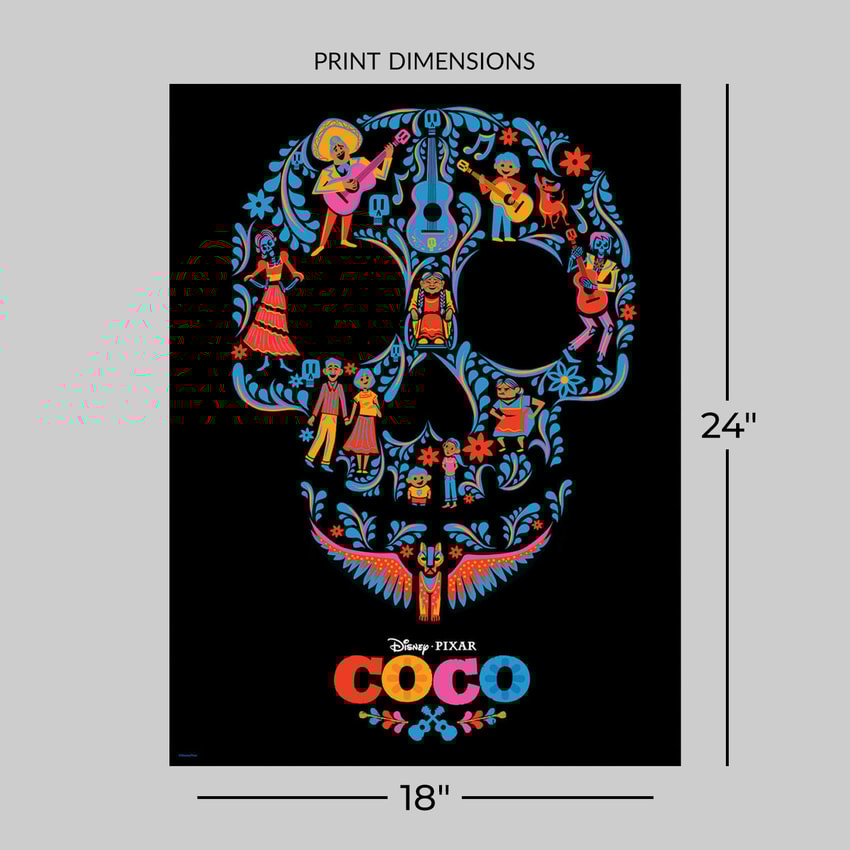 絵画 COCO Coco (Skull Edition) Art Print By Cyclops Print Works