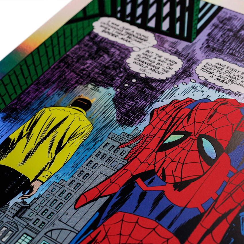 Marvel Spider-Man No More (Rainbow Foil Variant) Art Print  Exclusive Edition  View 6