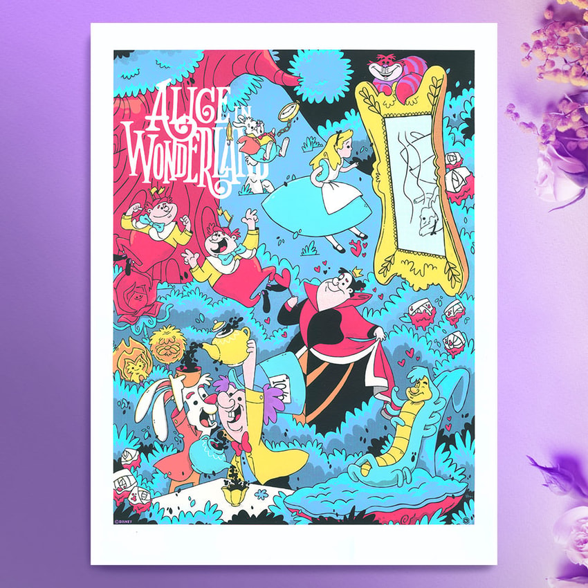 Disney Alice in Wonderland Movie Poster  View 1