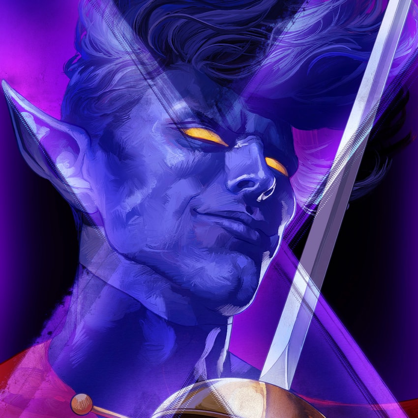 Marvel X-Men Portraits: Nightcrawler Art Print  Exclusive Edition  View 3
