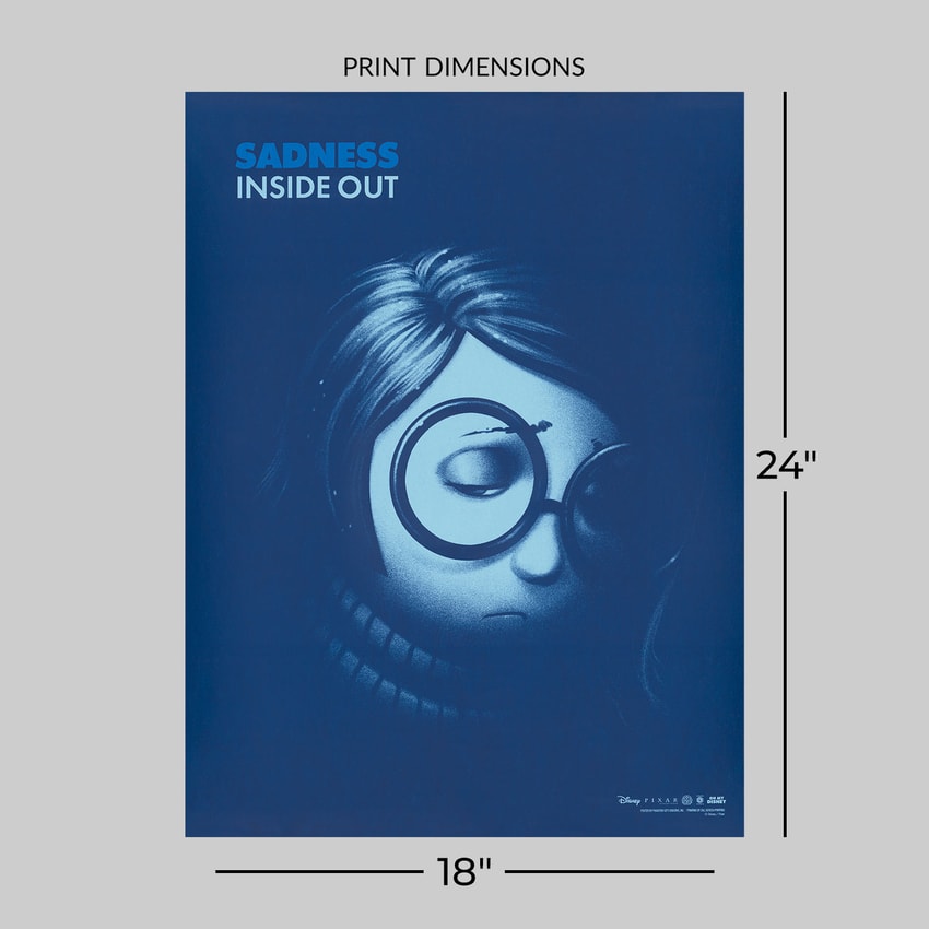 Disney Sadness (Inside Out) Art Print  View 2