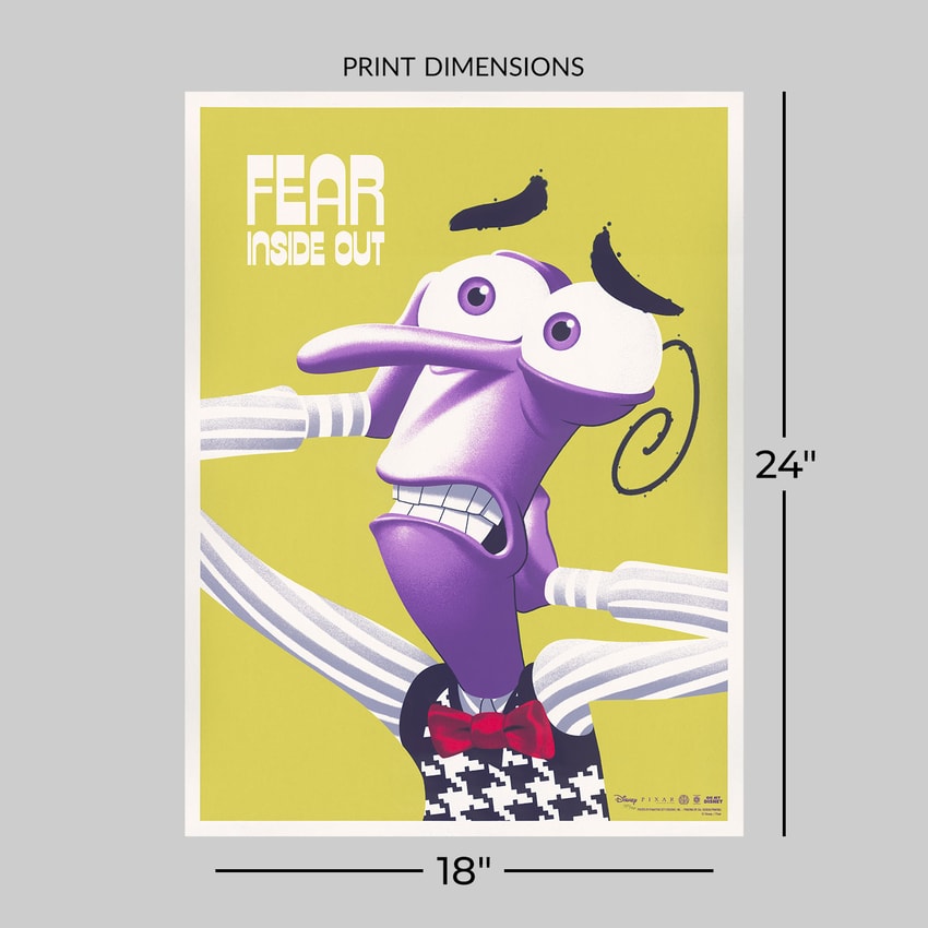 Disney Fear (Inside Out) Art Print  View 2